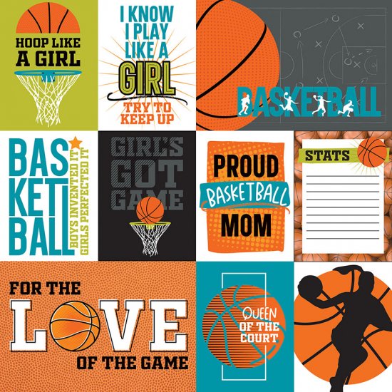 Photo Play Paper - MVP Basketball - Cut Aparts Girl Paper