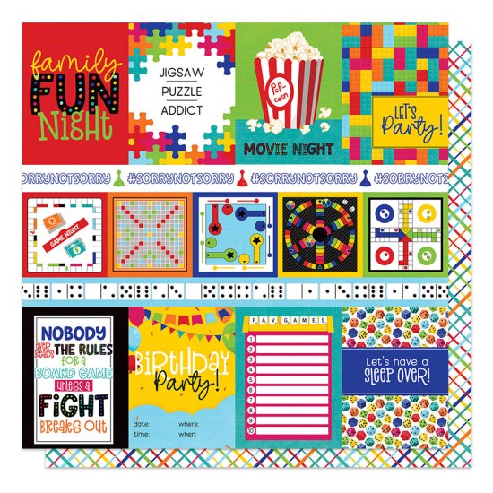 Photo Play Paper - Family Fun Night - Game Rules Paper
