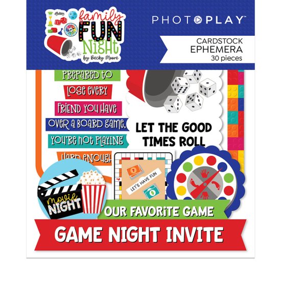 Photo Play Paper - Family Fun Night Ephemera