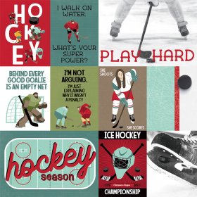 Photo Play Paper - The Hockey Life - Play Hard Paper