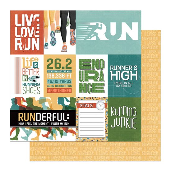Photo Play Paper - Runner\'s High - Live Love Run Paper
