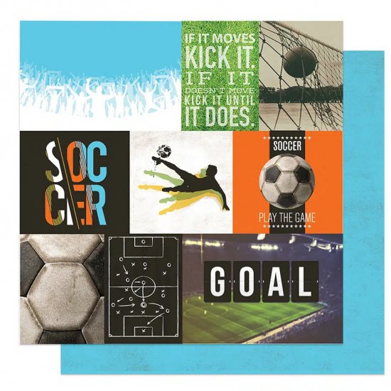 Photo Play Paper - MVP Soccer - Kick It Cards Paper