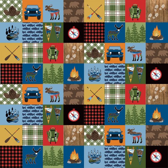Photo Play Paper - The Great Outdoors - Camping Gear Paper