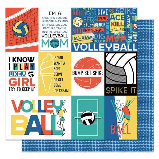 Photo Play Paper - MVP Volleyball - Spike Paper