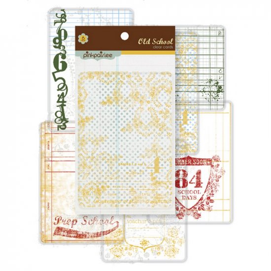 Pink Paislee - Old School - Clear Cards