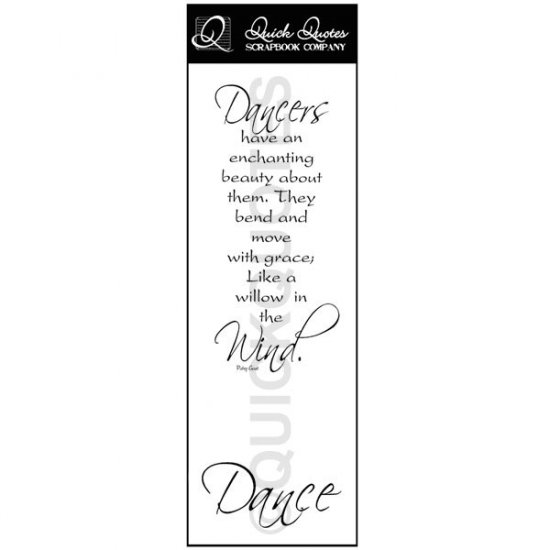 Quick Quotes - Vellum Dancers Quote