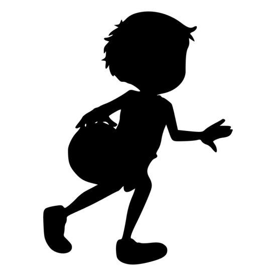RBS - Silhouette - Basketball Boy 02