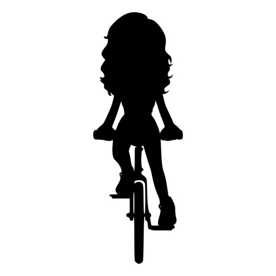 RBS - Silhouette - Biking Girl 03