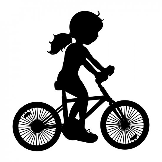 RBS - Silhouette - Biking Girl 01