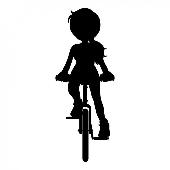 RBS - Silhouette - Biking Girl 02