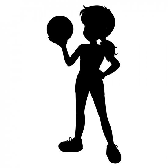 RBS - Silhouette - Girl with Ball 02