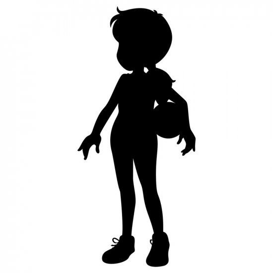 RBS - Silhouette - Girl with Ball 01