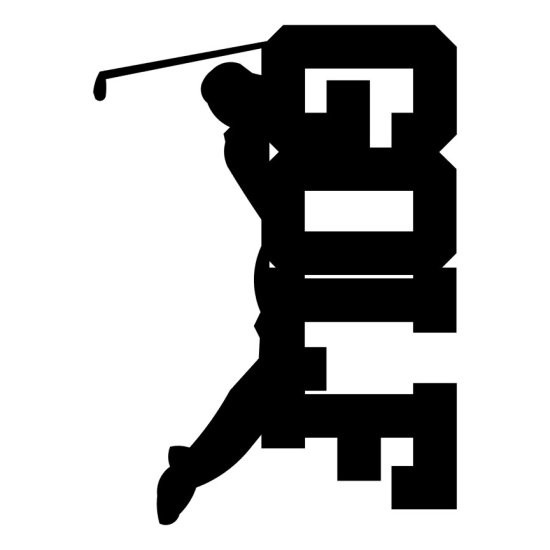 RBS - Split Silhouette - Golf Man