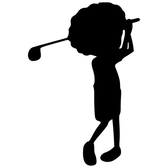 RBS - Silhouette - Golfing Boy 01