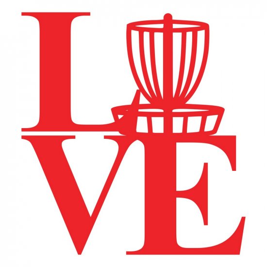 RBS - LOVE Disc Golf Square Title