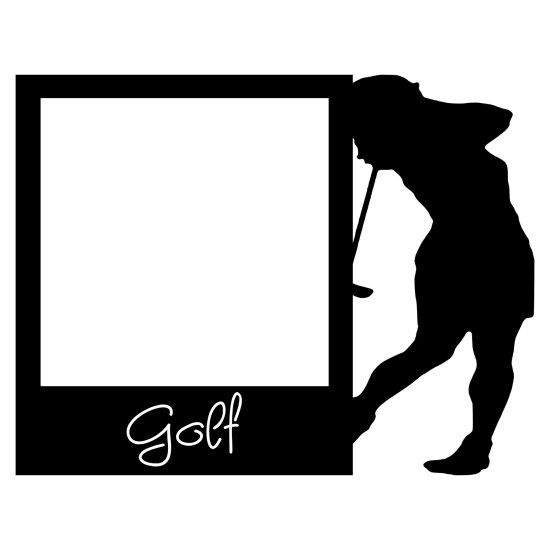 RBS - Polaroid Frame - Golf Woman