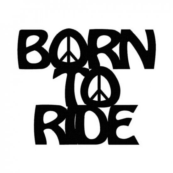 RBS - Born to Ride w/Peace Sign Title
