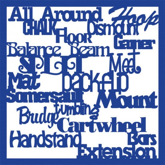 RBS - Overlay - Gymnastics Words