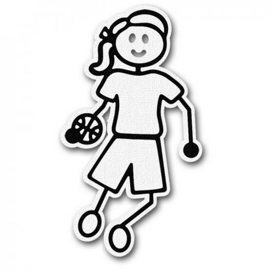 RBS - Stick Figure - Basketball Girl