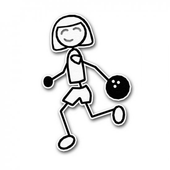 RBS - Stick Figure - Bowling Girl