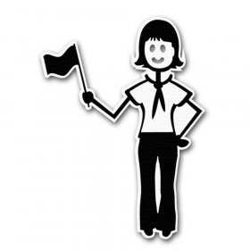 RBS - Stick Figure - Girl Scout