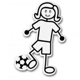 RBS - Stick Figure - Soccer Girl