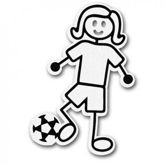 RBS - Stick Figure - Soccer Girl