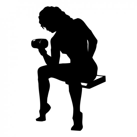 RBS - Silhouette - Weightlifting Girl 01