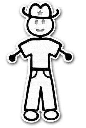 RBS - Stick Figure - Cowboy