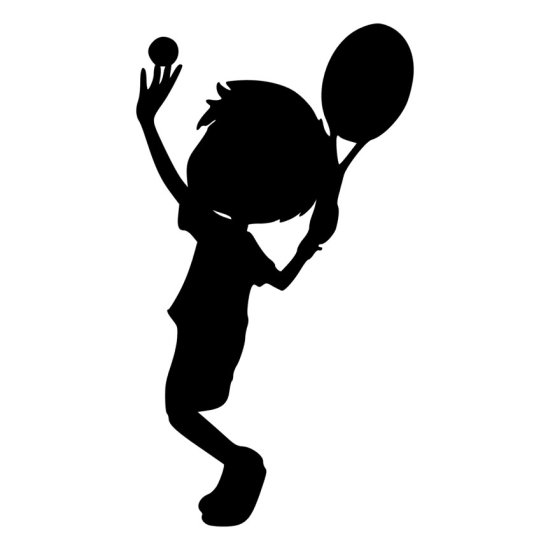 RBS - Silhouette - Tennis Boy 01