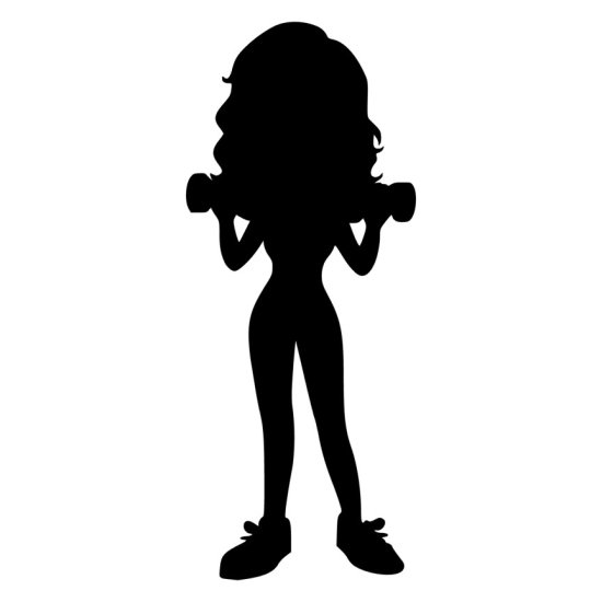 RBS - Silhouette - Weightlifting Girl 02