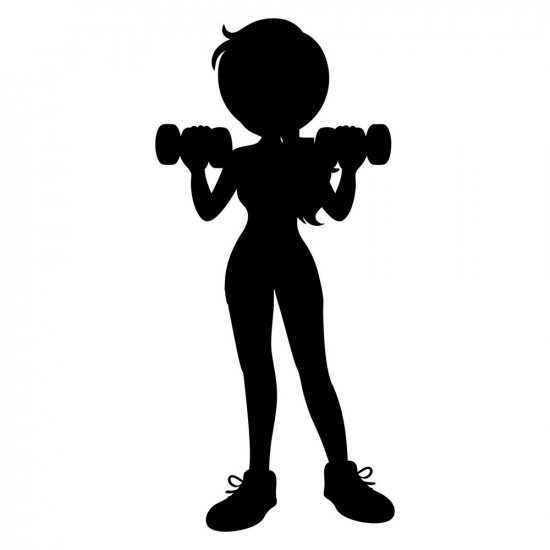 RBS - Silhouette - Weightlifting Girl 02