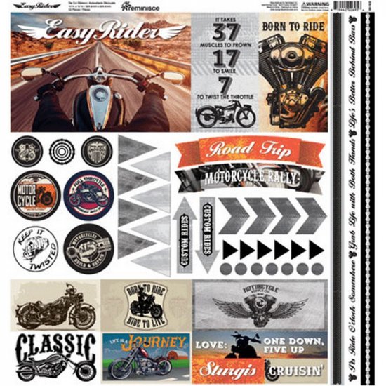 Reminisce - Easy Rider 12 x 12 Variety Sticker