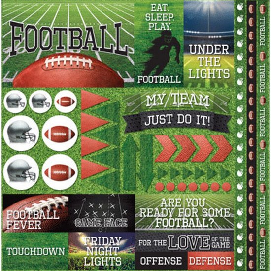 Reminisce - Football 2: 12 x 12 Elements Sticker