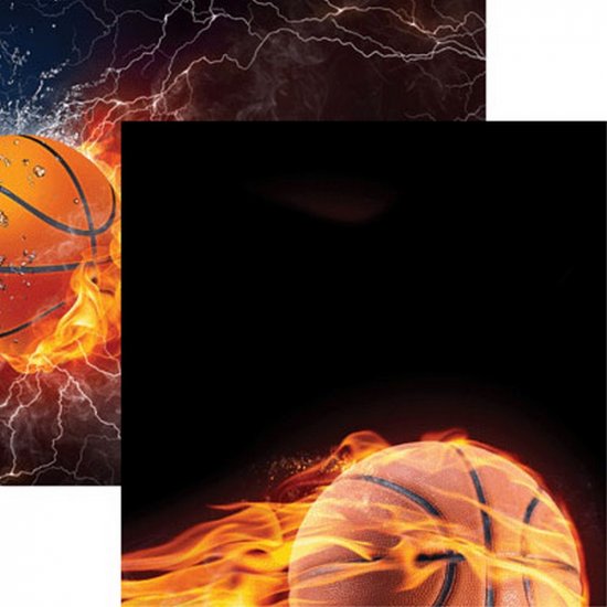 Reminisce - Game Day - Basketball on Fire Paper