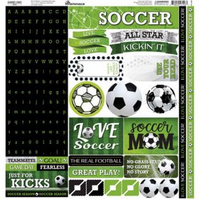 Reminisce - Game Day - Soccer 12 x 12 Sticker