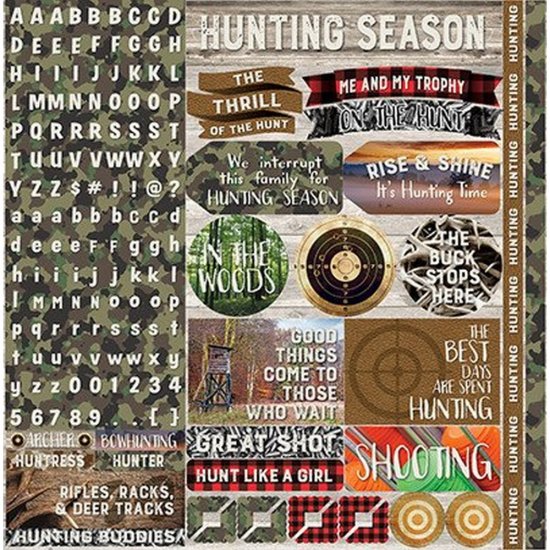 Reminisce - Hunter\'s Paradise 12x12 Variety Sticker