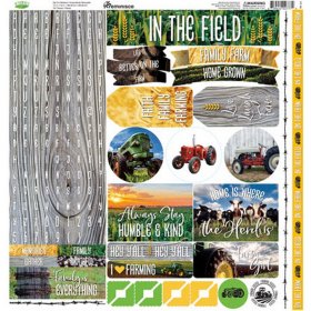 Reminisce - In The Field 12 x 12 Alpha Sticker