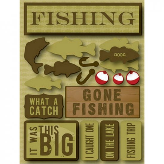 Reminisce - Fishing 3D Sticker