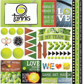Reminisce - Tennis: 12 x 12 Elements Sticker