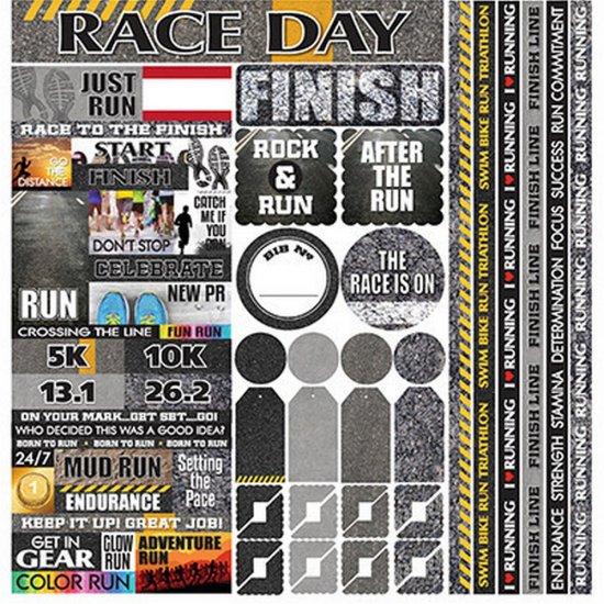Reminisce - Running 12x12 Multi Sticker