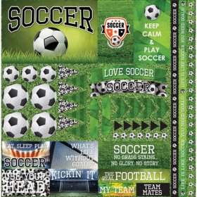 Reminisce - Soccer 2: 12 x 12 Elements Sticker