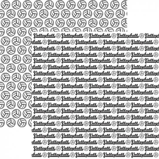 Reminisce - Volleyball Words Paper