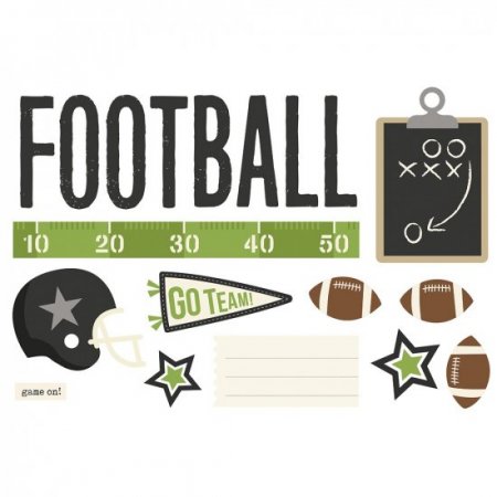 Simple Stories - Page Pieces - Football