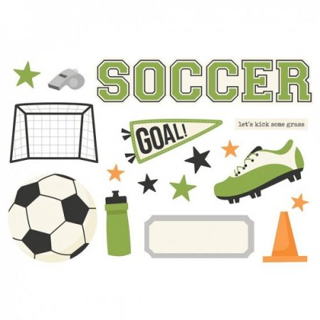 Simple Stories - Page Pieces - Soccer