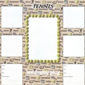 Scrappin' Sports - Tennis Stats Paper