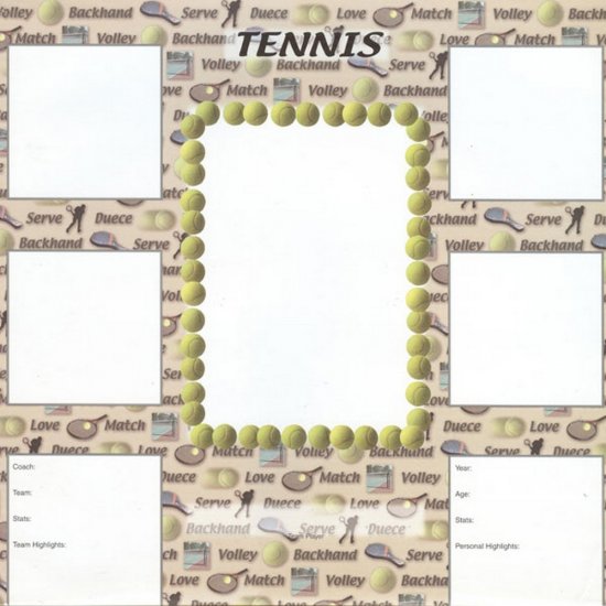 Scrappin\' Sports - Tennis Stats Paper