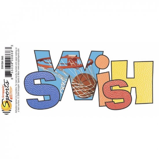 Scrappin\' Sports - Swish Title Rub-on