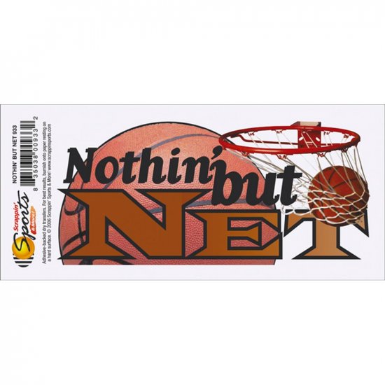 Scrappin\' Sports - Nothin\' But Net Title Rub-on
