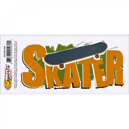 Scrappin\' Sports - Skater Title Rub-on